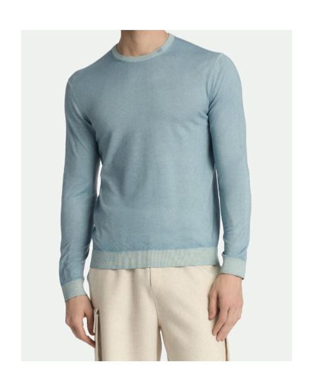 Malo Blue Tavolozza Crew Neck for men