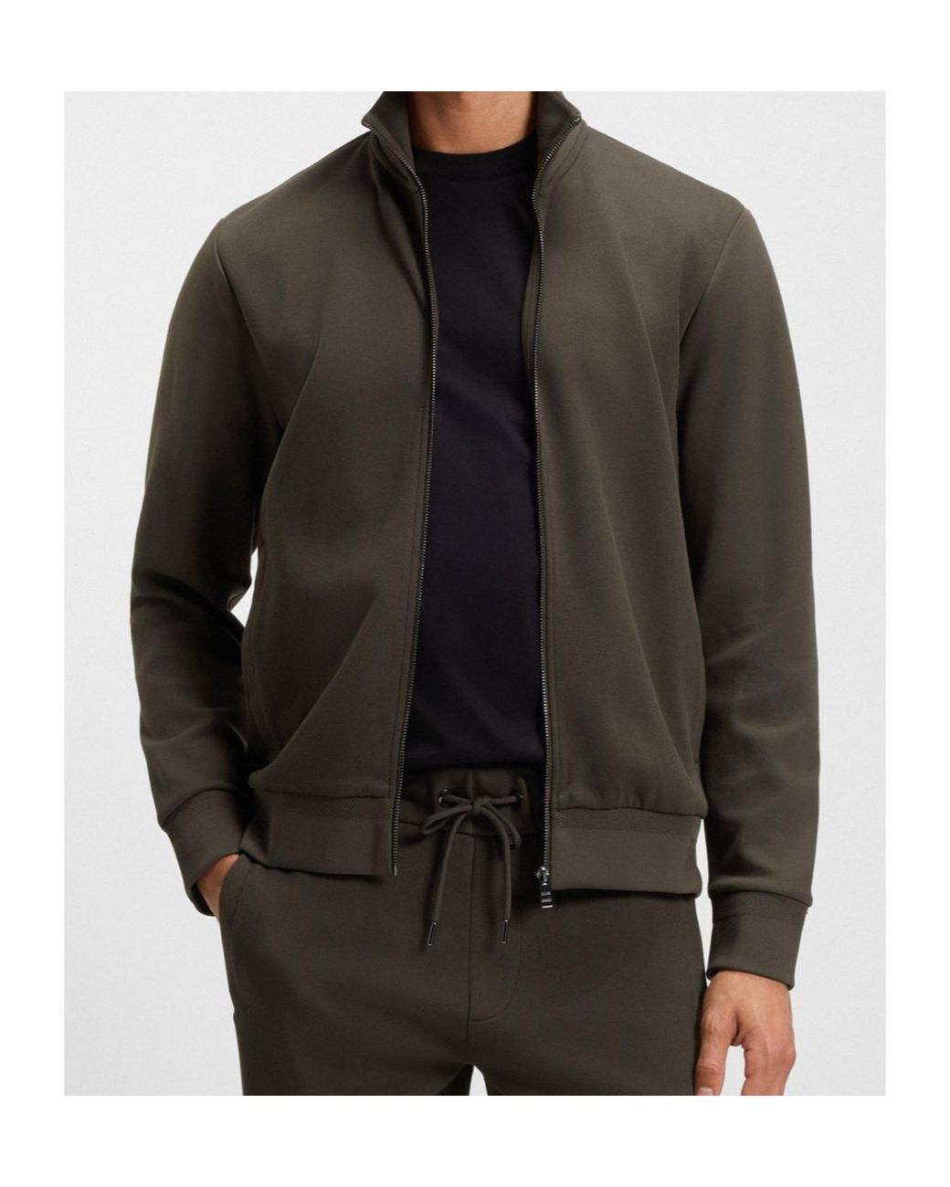 Boss Black Zip-Fastening Jacket for men