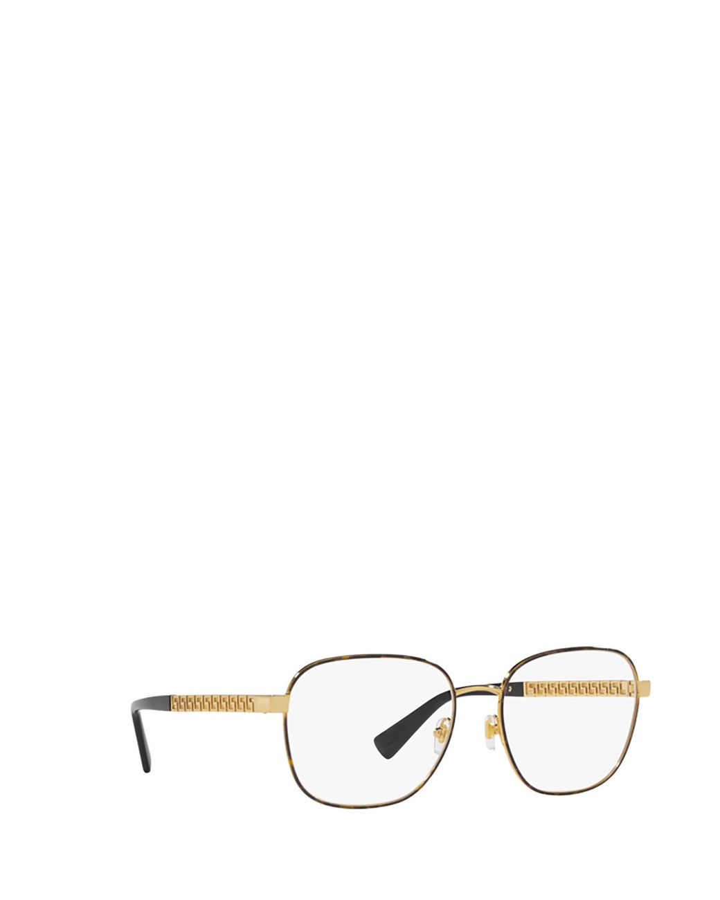 Versace White Eyewear Round Frame Glasses