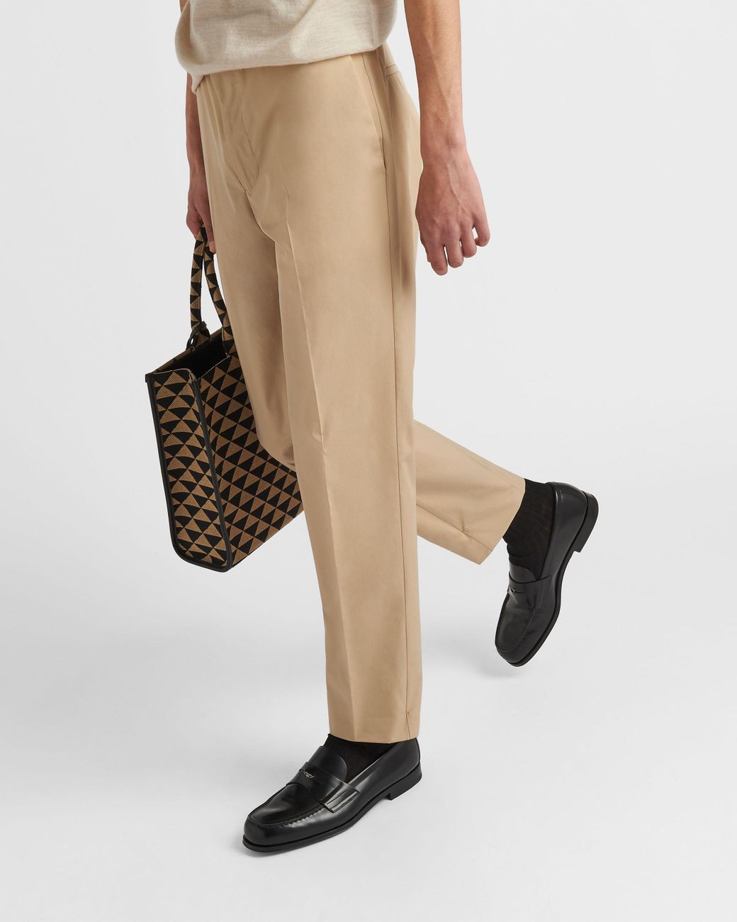 Prada Natural Cotton Pants for men