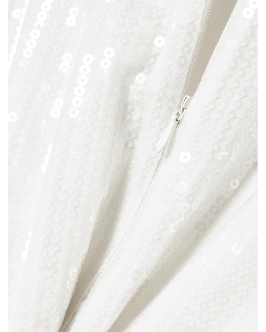 Alex Perry White Strapless Sequin Dress