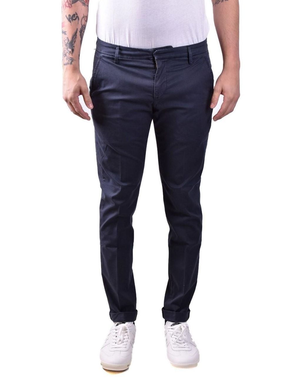 Dondup Blue Trousers for men