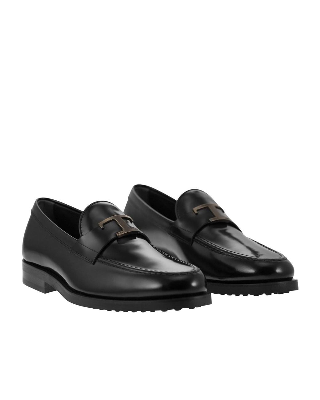 Tod's Black T Timeless Slip-On Loafers for men