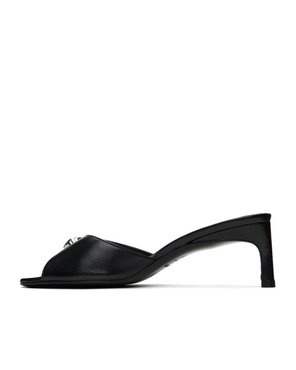 Coperni Black Low Logo High-Heeled Sandals