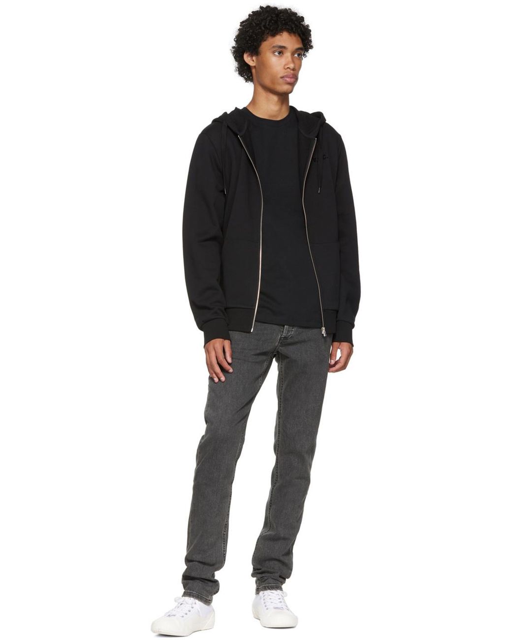 A.P.C. Gray Mid-Rise Slim-Fit Jeans for men