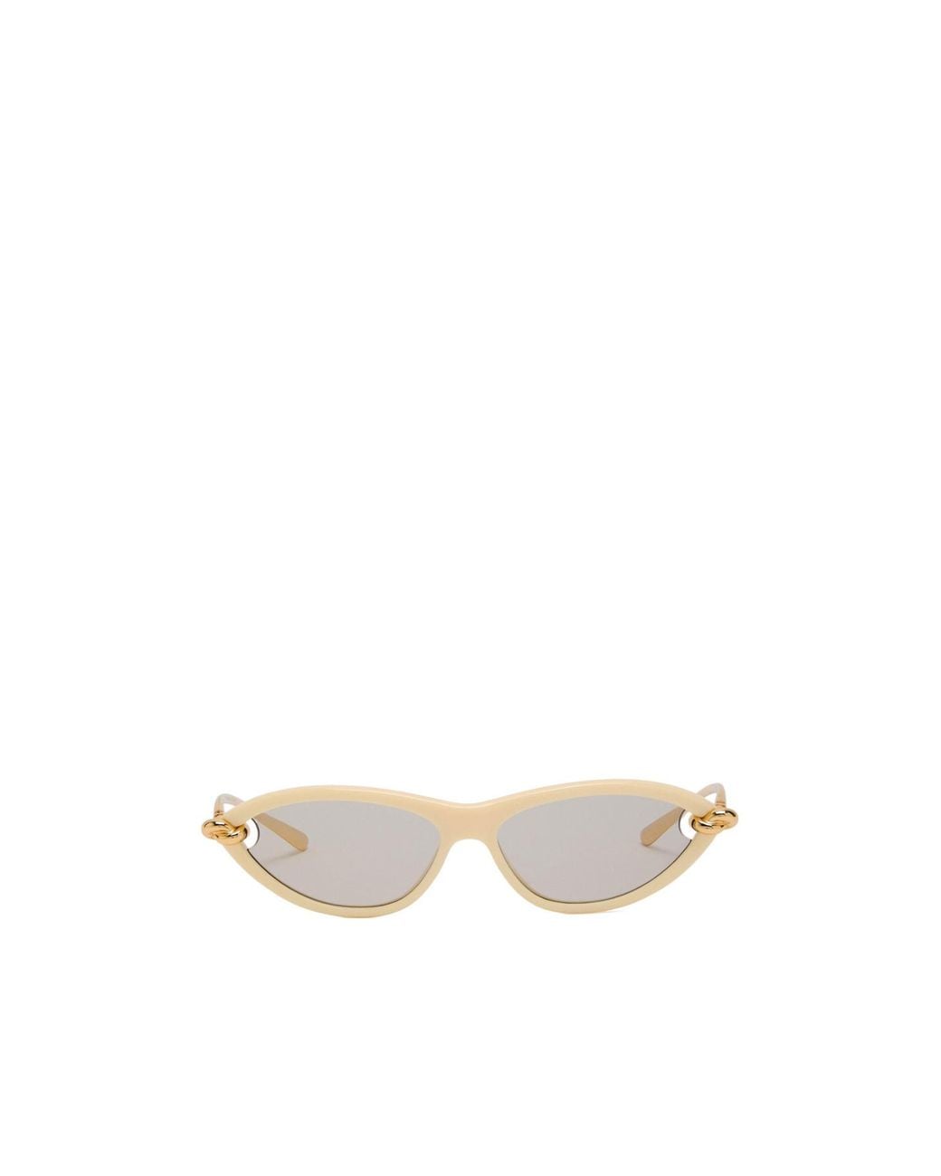 Bottega Veneta White Cat-Shaped Eyeglass Frames