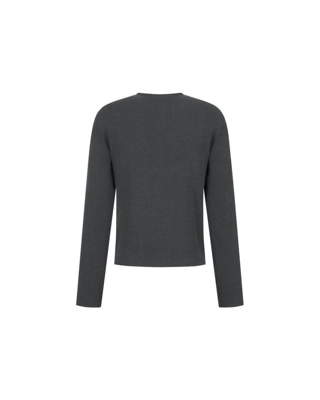 Amomento Gray Stripe Button Up Cardigan for men