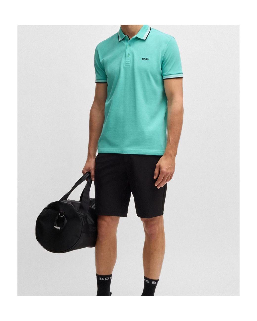 Boss Green Logo-Embroidered Polo Shirt for men