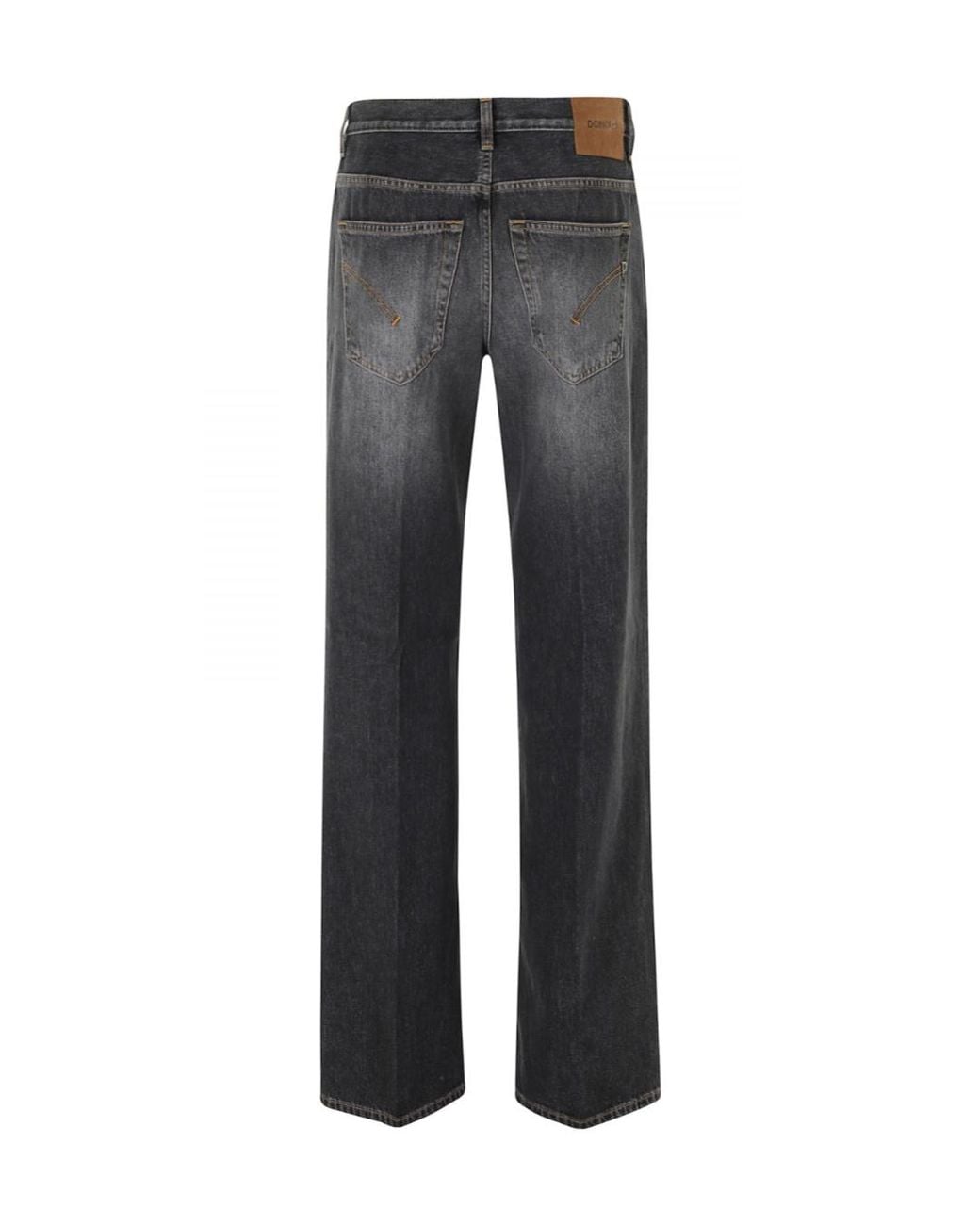 Dondup Gray Straight-Leg Jeans
