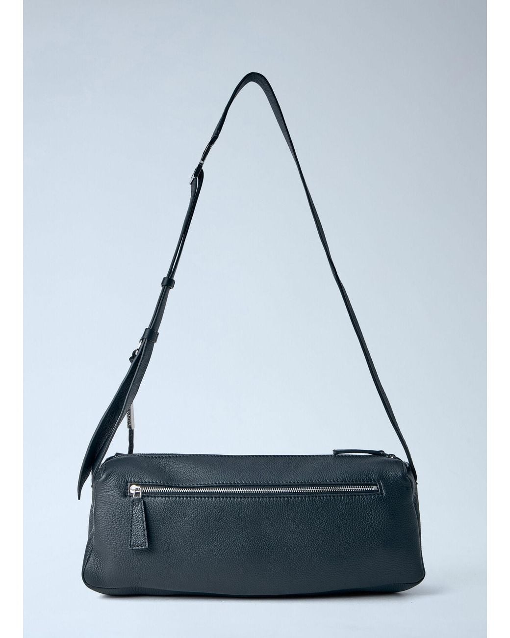Max Mara Blue Logo Printed Shoulder Bag