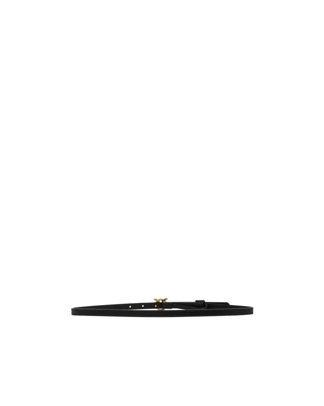 Pinko White Love Bird Buckle Belt
