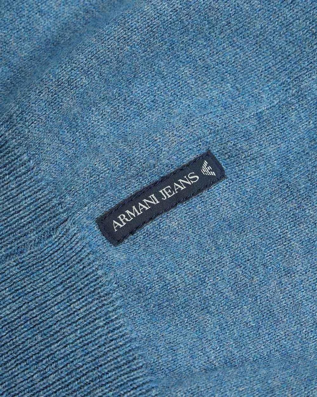 Armani Jeans Blue V-Neck Knitted Cardigan for men
