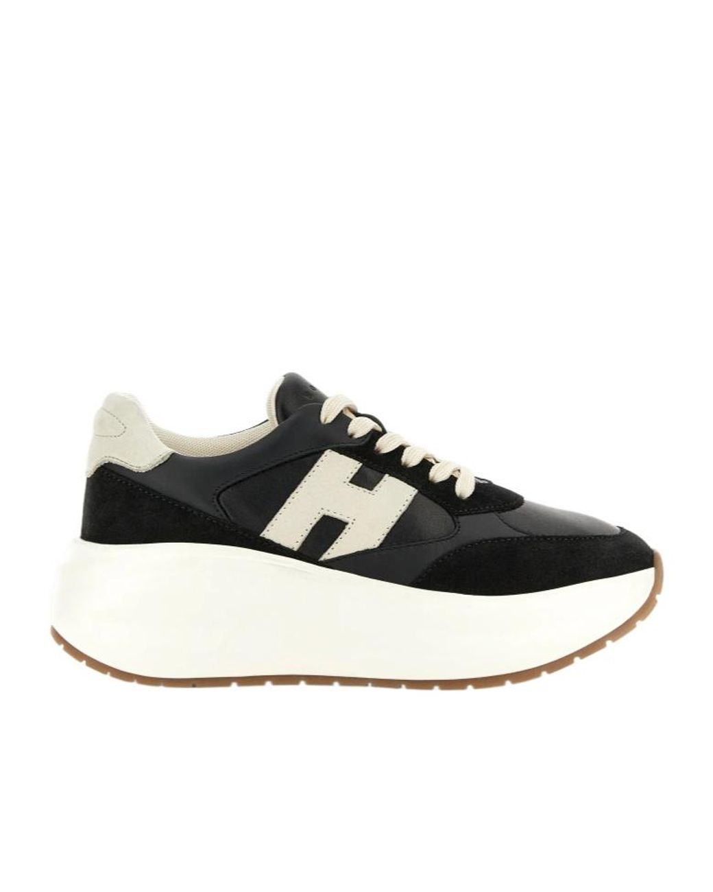 Hogan Black H696 Lace-Up Sneakers