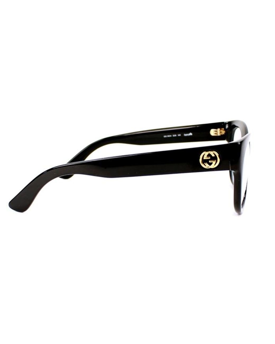 Gucci White Logo Detail Flat Lens