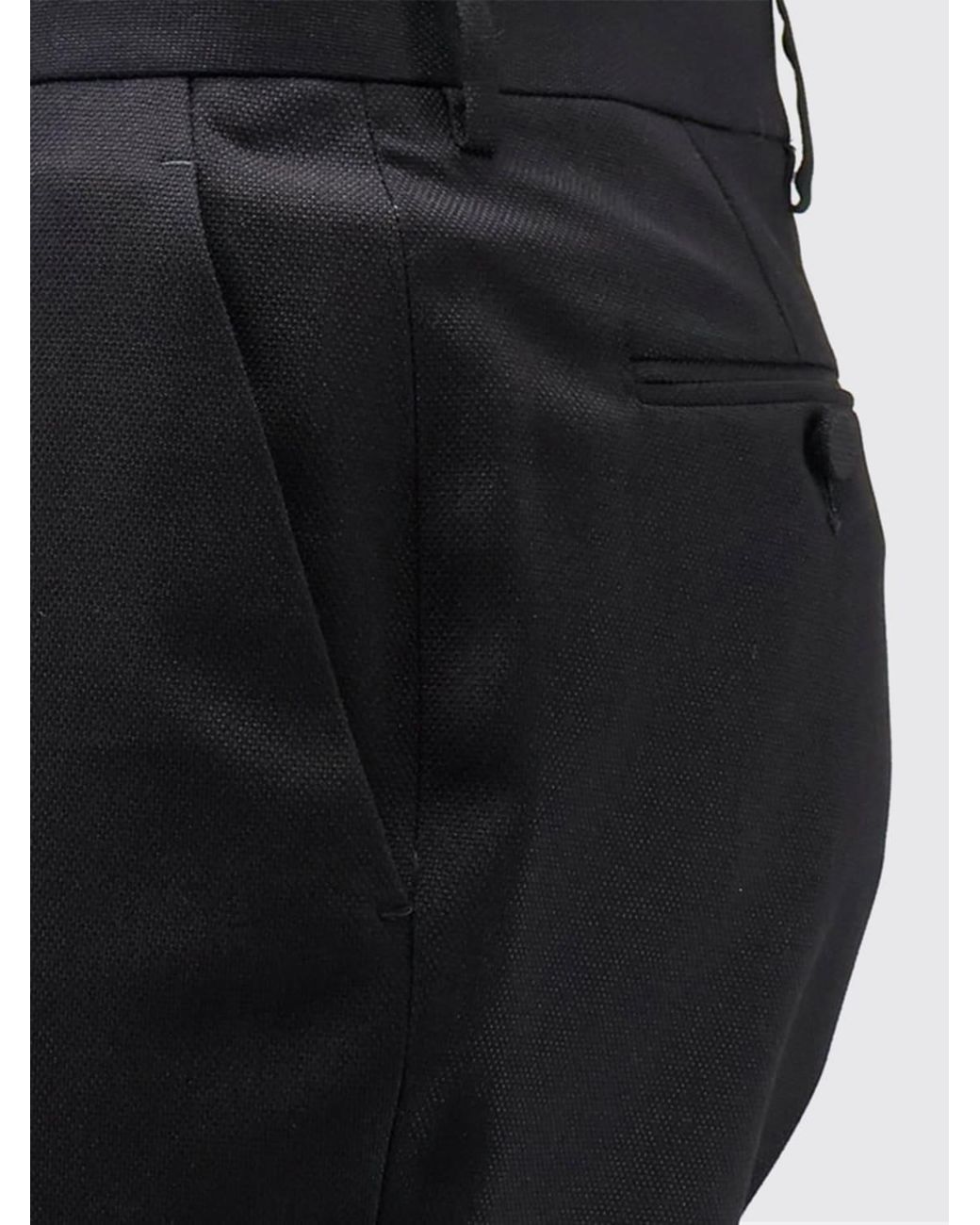 Tom Ford Black Mid-Rise Slim-Fit Flared Casual Trousers
