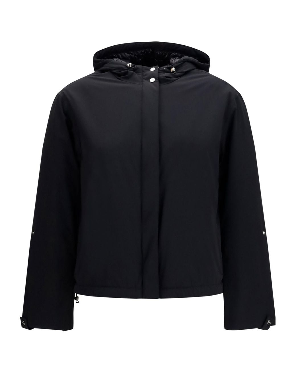 Herno Black Hooded Padded Down Jacket