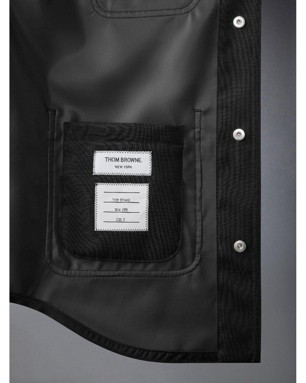 Thom Browne Black Wool Shirt Jacket for men