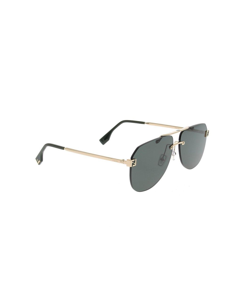Fendi Blue Eyewear Pilot Frame Sunglasses for men
