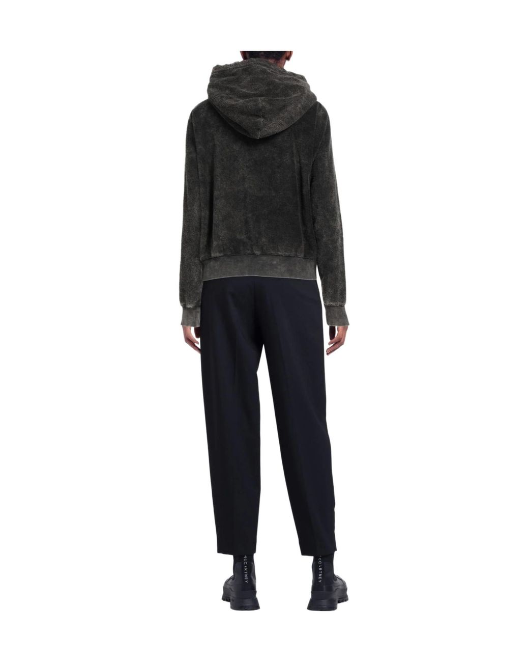 DIESEL Black Solid-Color Hoodie