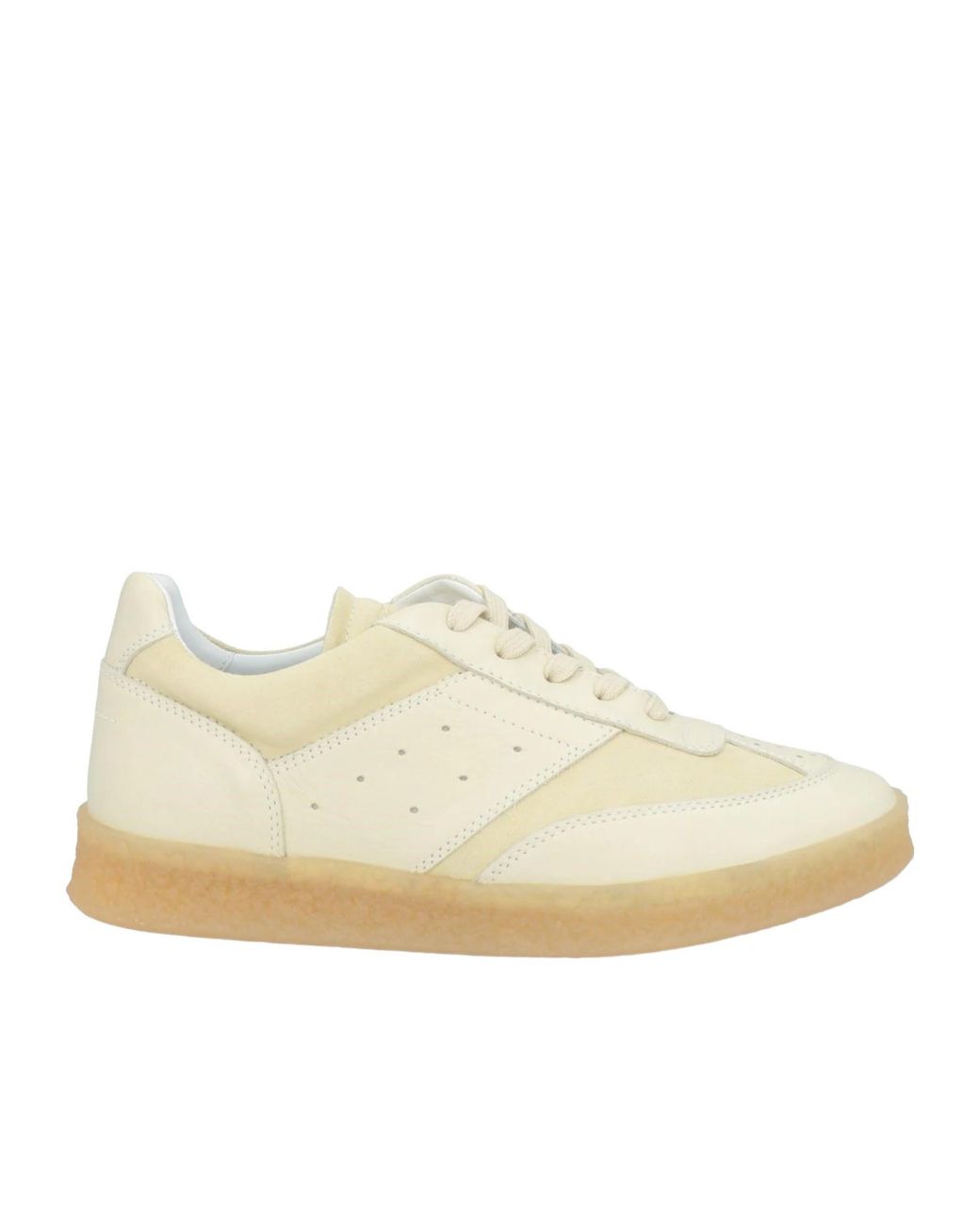 MM6 by Maison Margiela White Low-Top Trainers