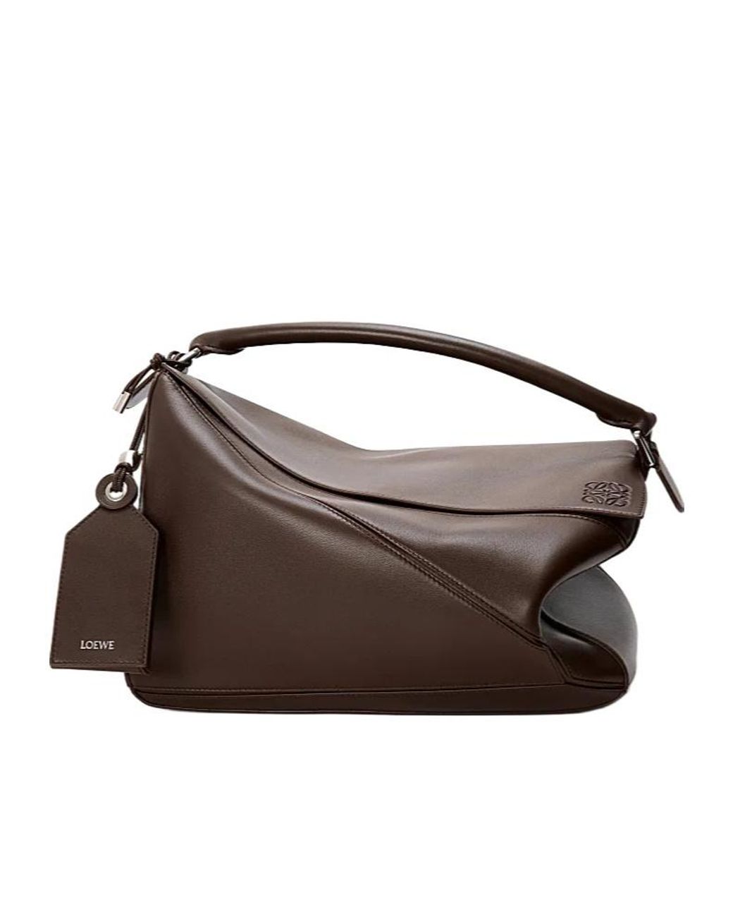 Loewe Brown Large Featherlight Puzzle Bag for men