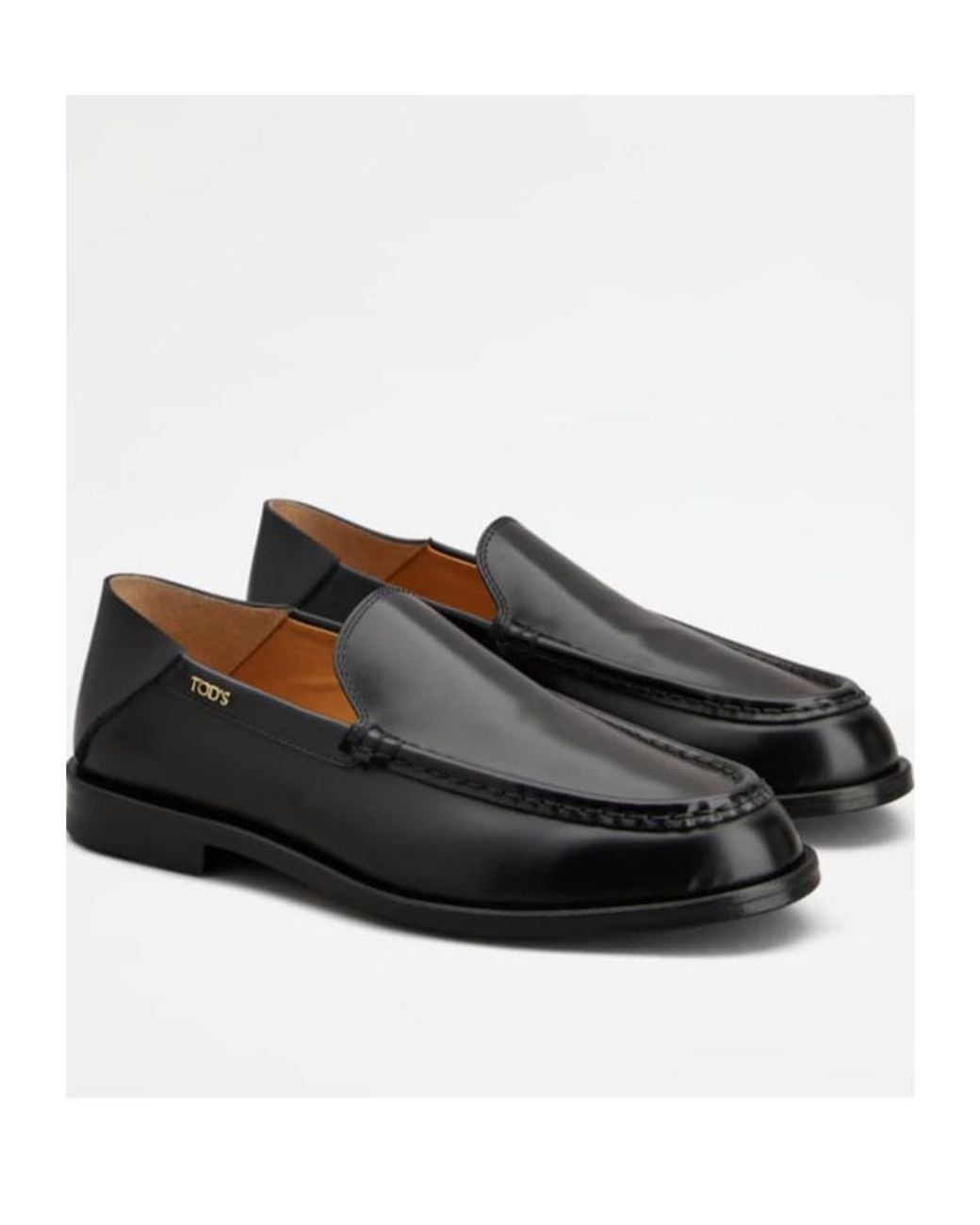 Tod's Black Cuoio Loafers Flat Shoes