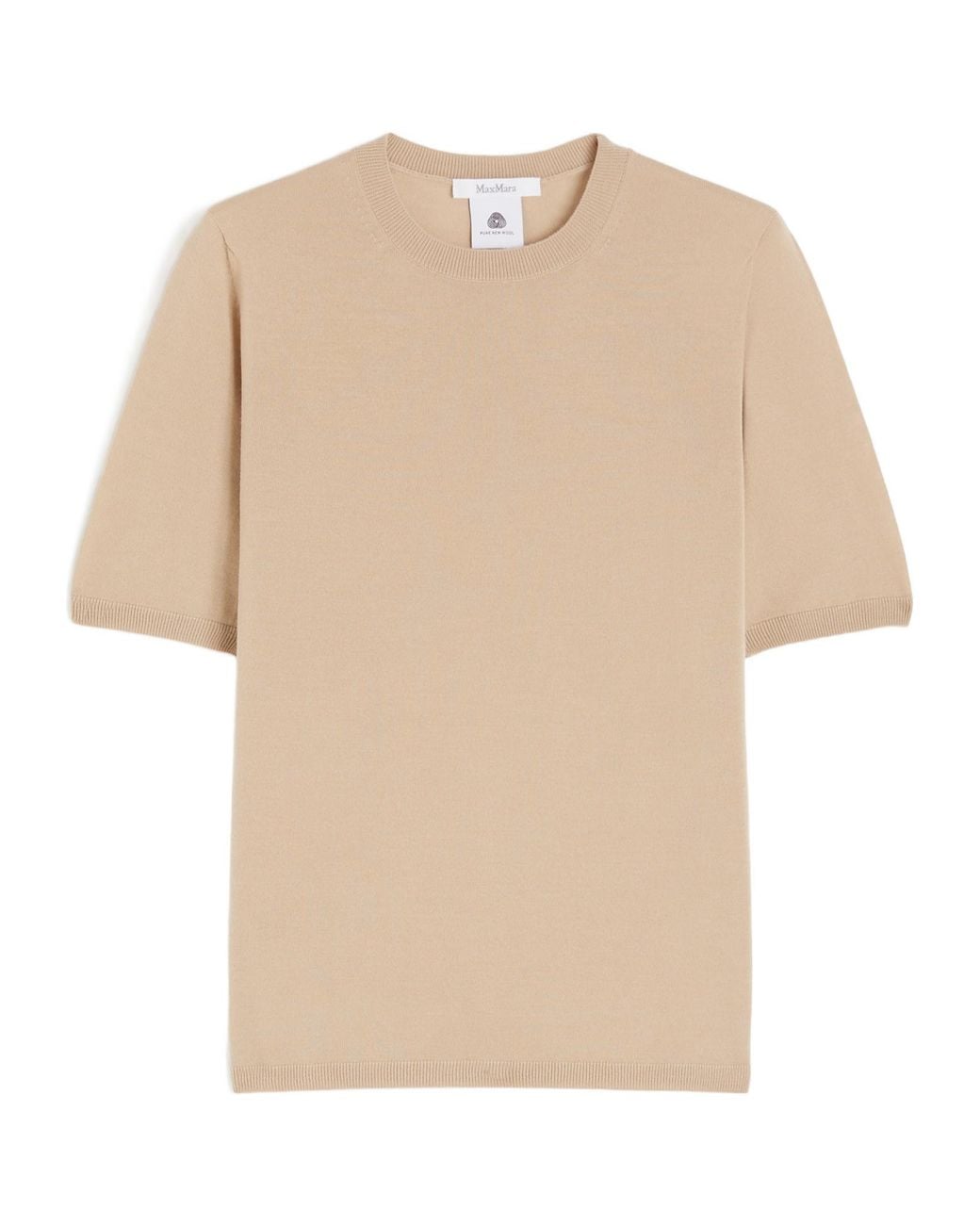 Max Mara Natural Gerico Short-Sleeved Knitted Jumper