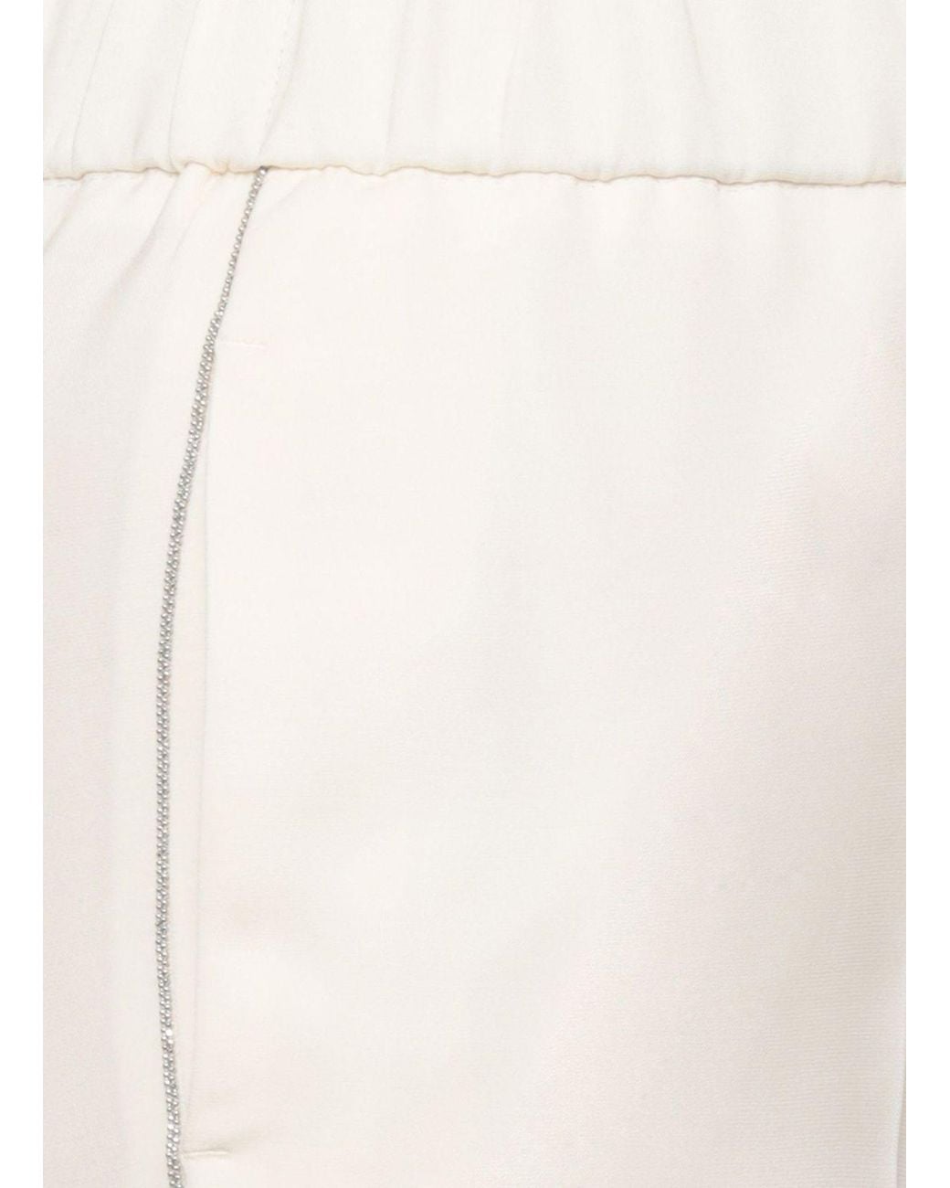 Peserico White Aurea Tapered Pants
