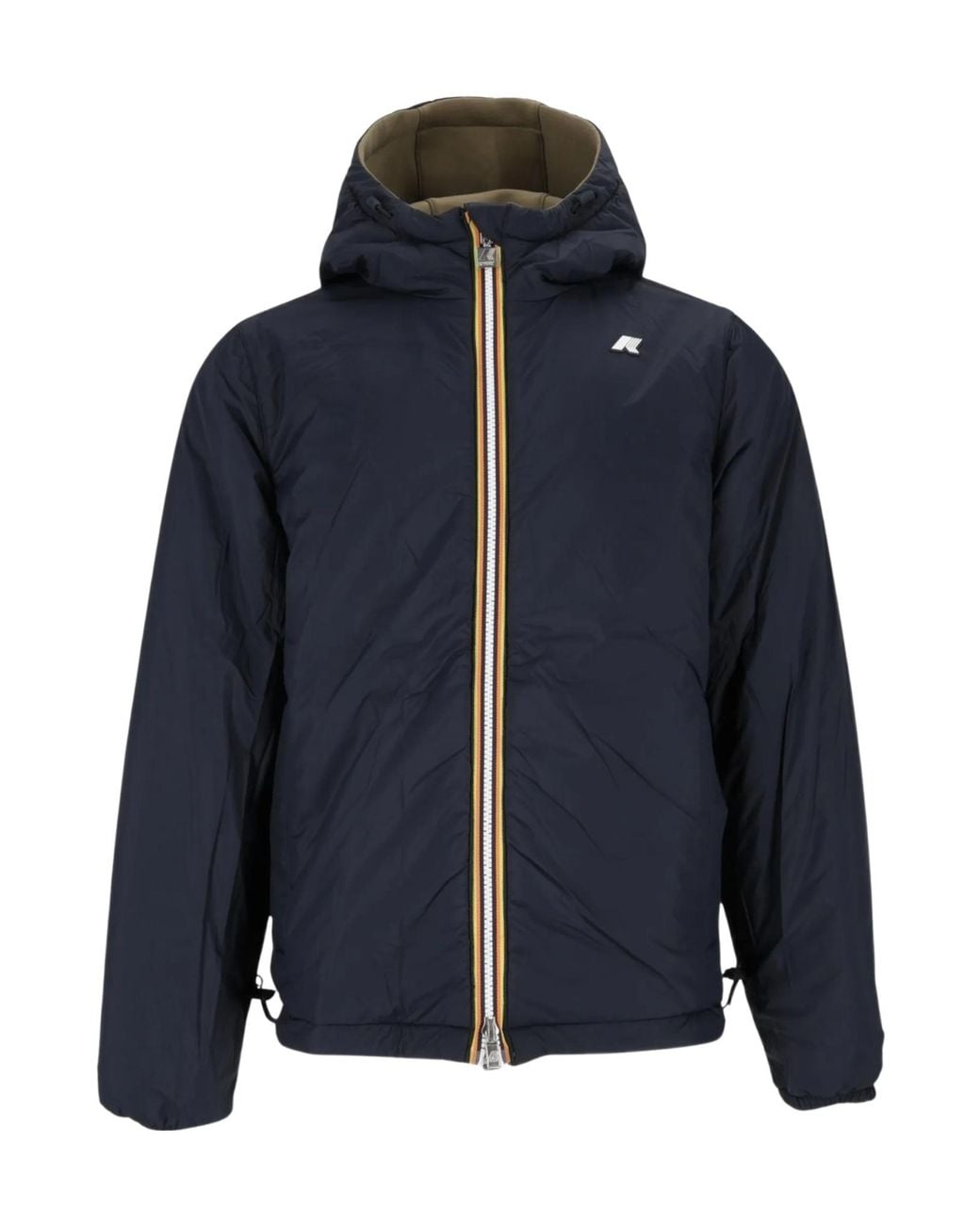 K-Way Blue Slim Full-Zip Hoodie for men