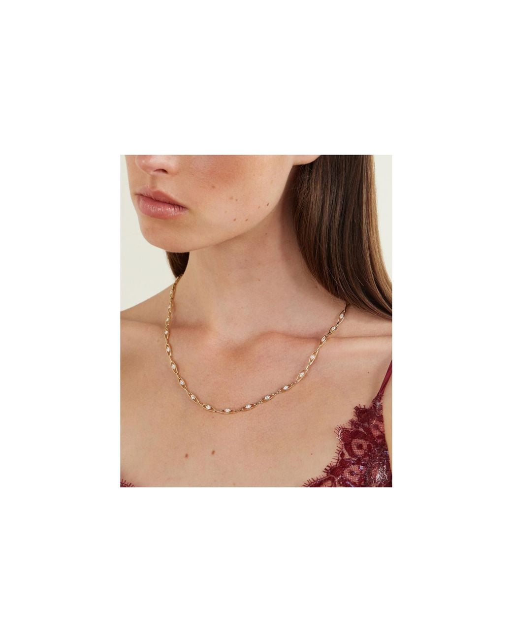 Anita Ko Metallic 18-Karat Diamond Necklace