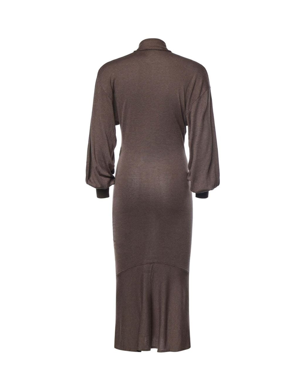Jacquemus Brown Losange Tie-Neck Knitted Dress