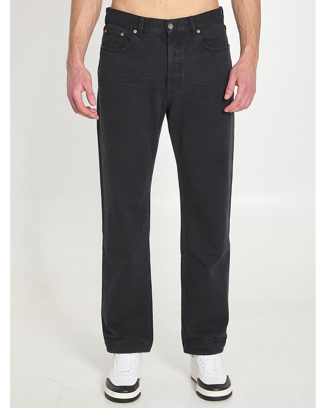 Saint Laurent Blue Straight Jeans for men