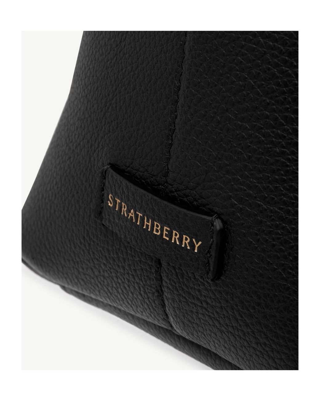 Strathberry Black Kite Tote