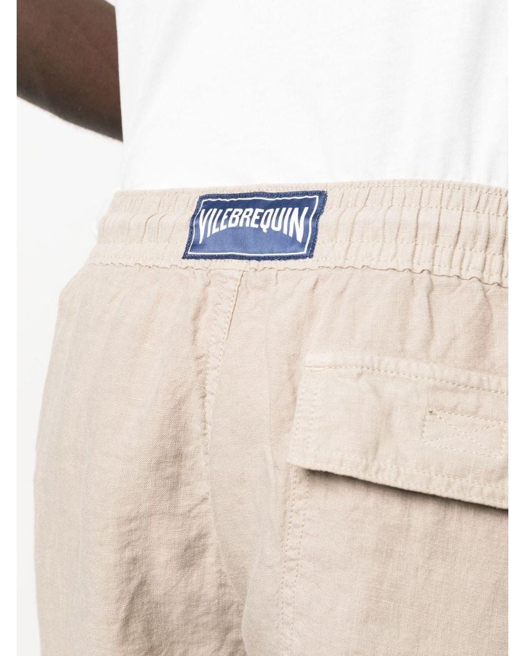 Vilebrequin Natural Elasticated Waistband Cargo Shorts for men