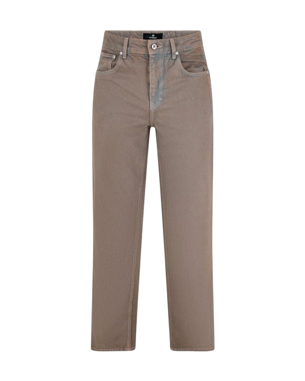 Represent Gray Straight-Leg Jeans for men