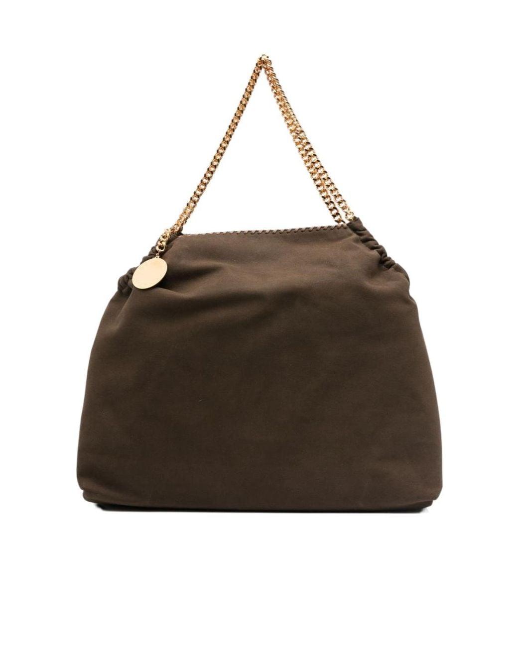 Stella McCartney Brown Falabella Chain-Link Shoulder Bag