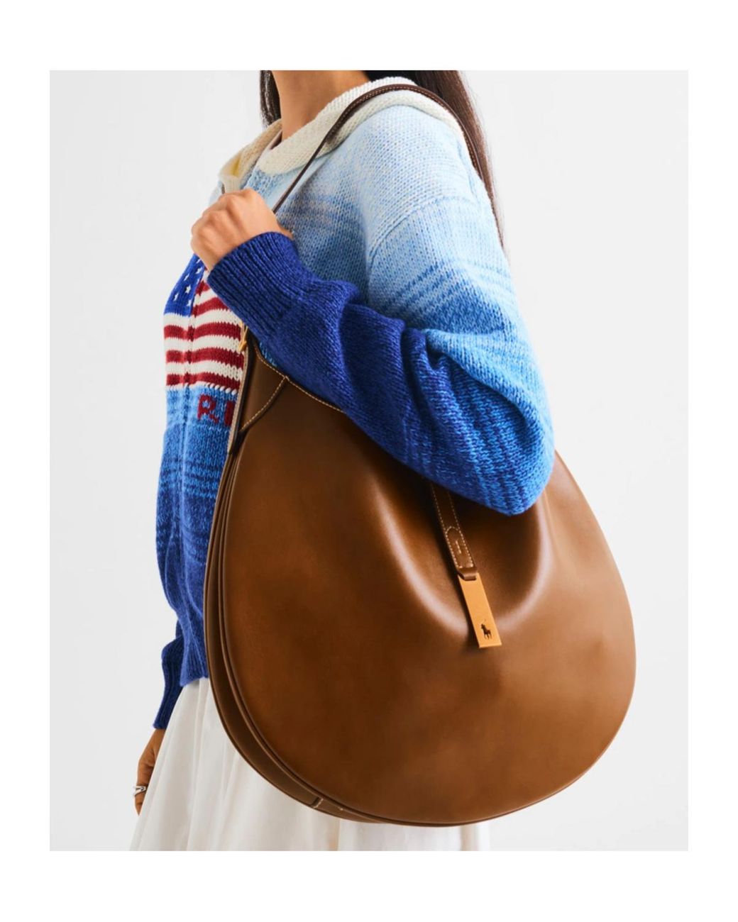 Polo Ralph Lauren Brown Logo Shoulder Bag