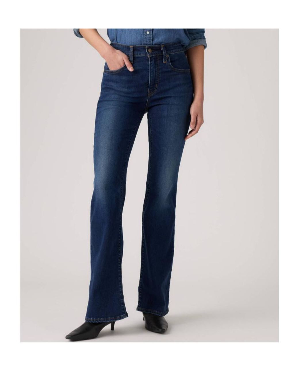 Levi's Blue 726 High-Rise Flare Jeans