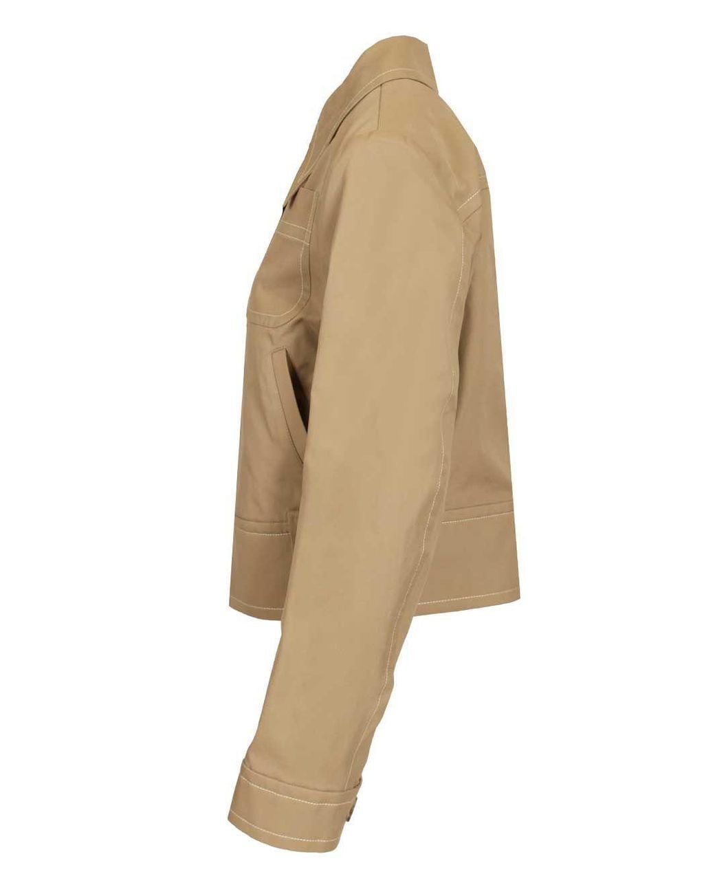 AMI Natural Ami Long Sleeved Buttoned Jacket