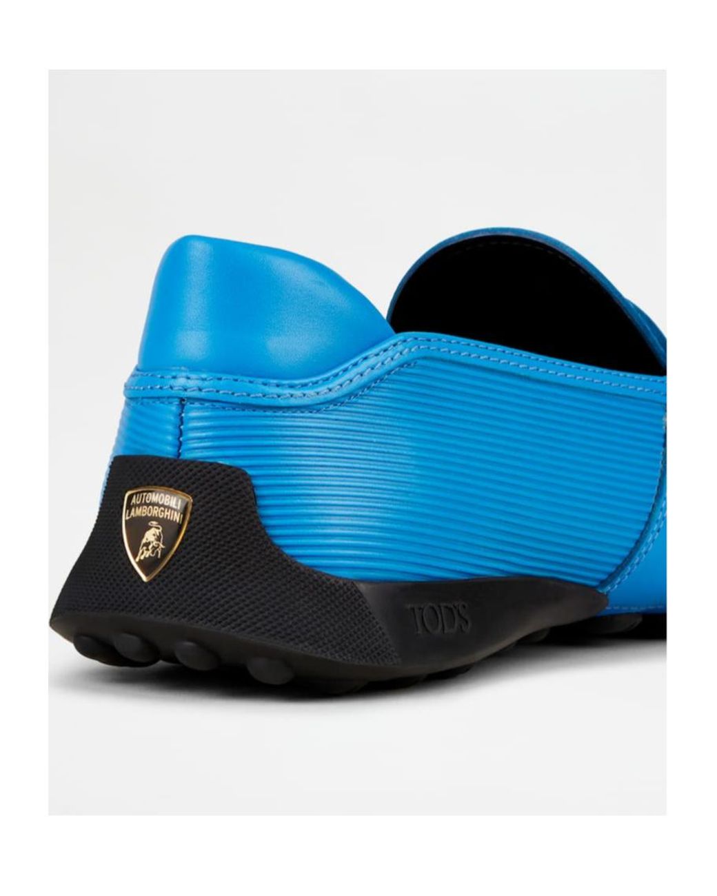 Tod's Blue Automobili Lamborghini Slip-On Leather Driving Shoes