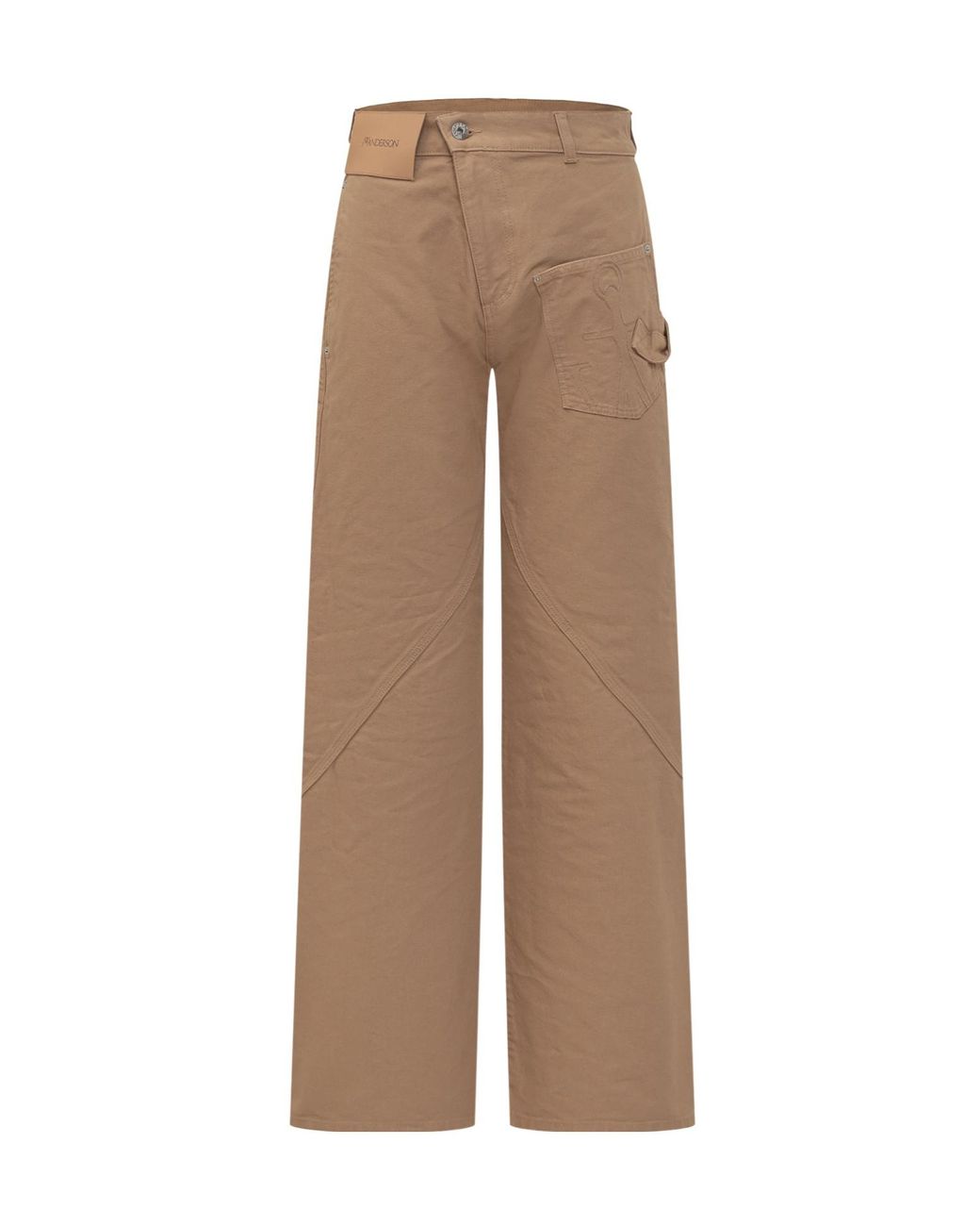J.W. Anderson Natural Jw Anderson Twisted Wide Leg Workwear Jeans