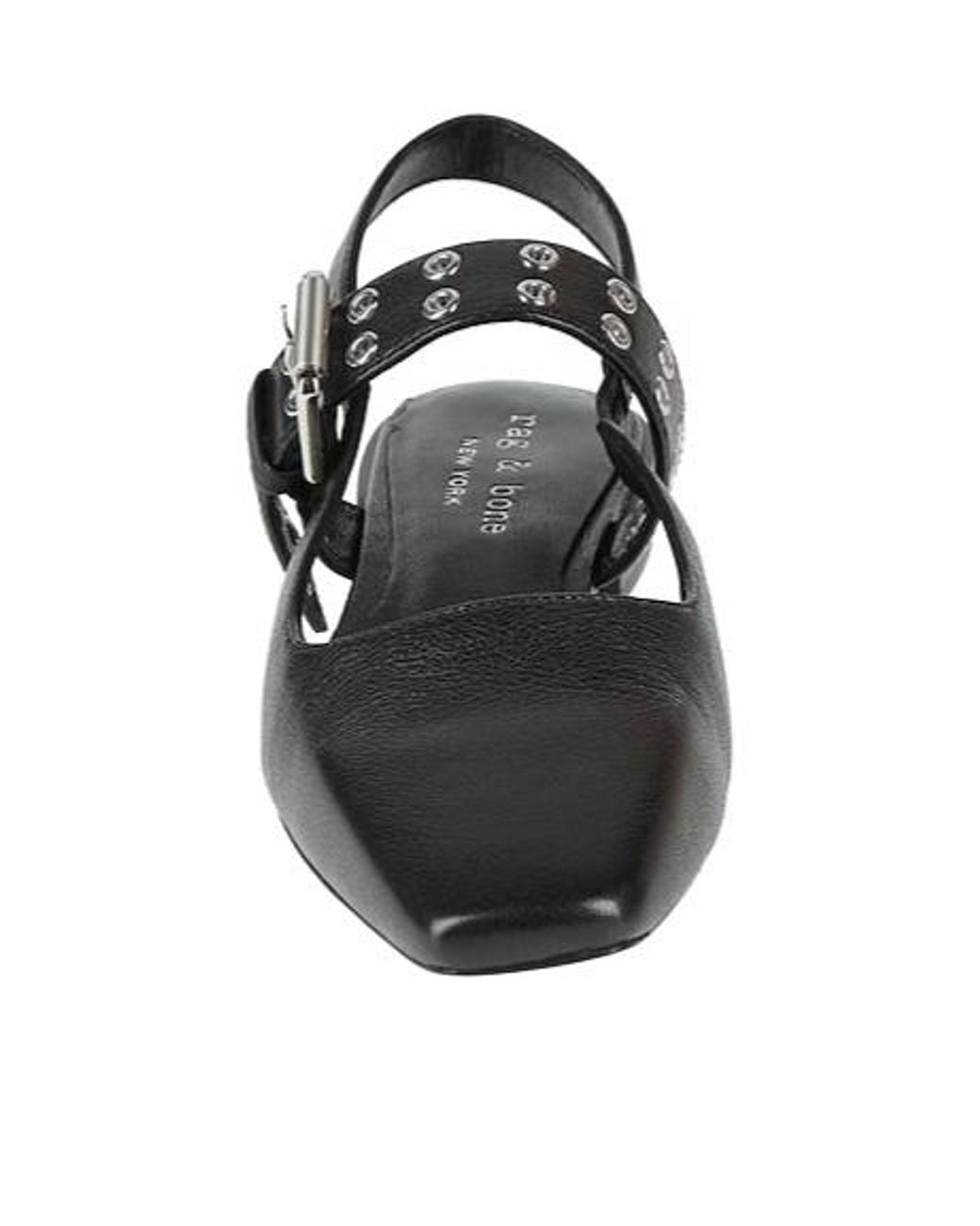 Rag & Bone Black Minimalistaccent Pointedtoe Ballet Flats
