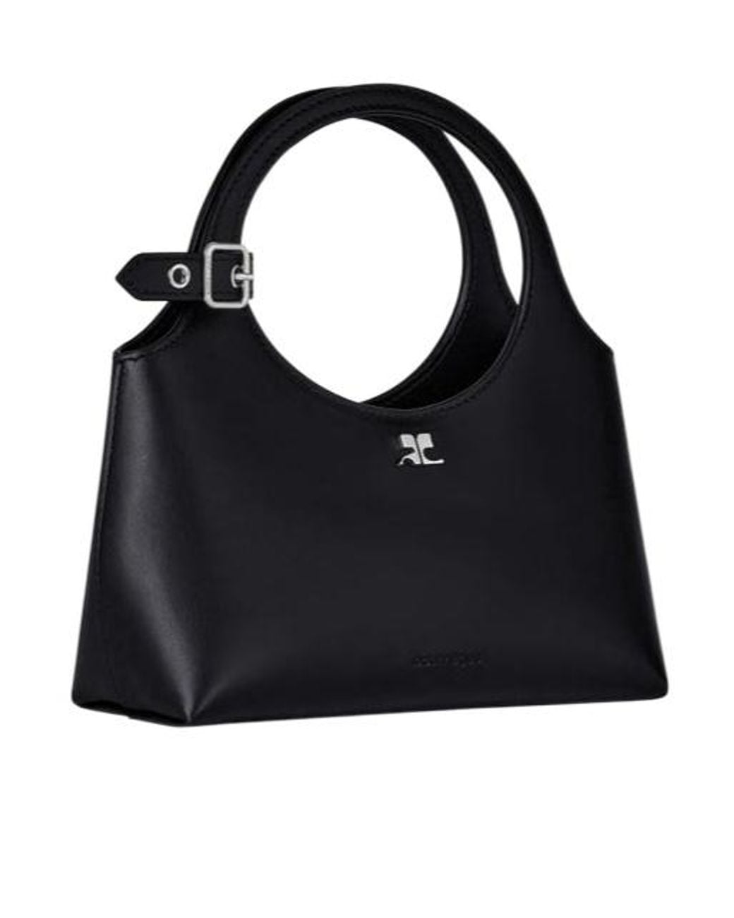 Courreges Black Courrèges Mini Holy Day Zipped Tote Bag