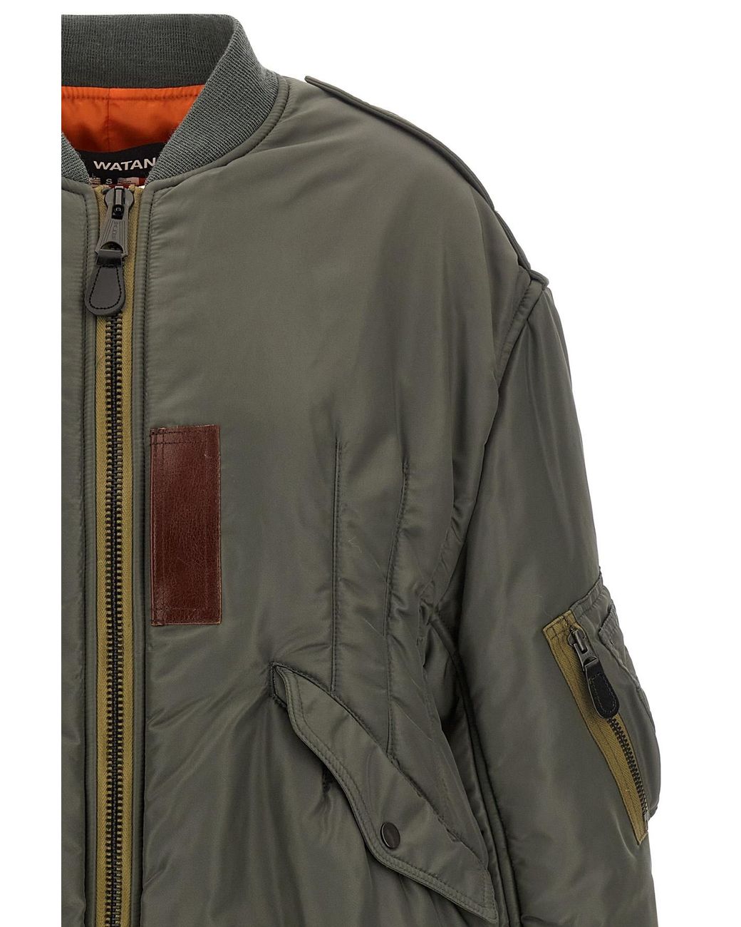 Junya Watanabe Green Padded Bomber Jacket