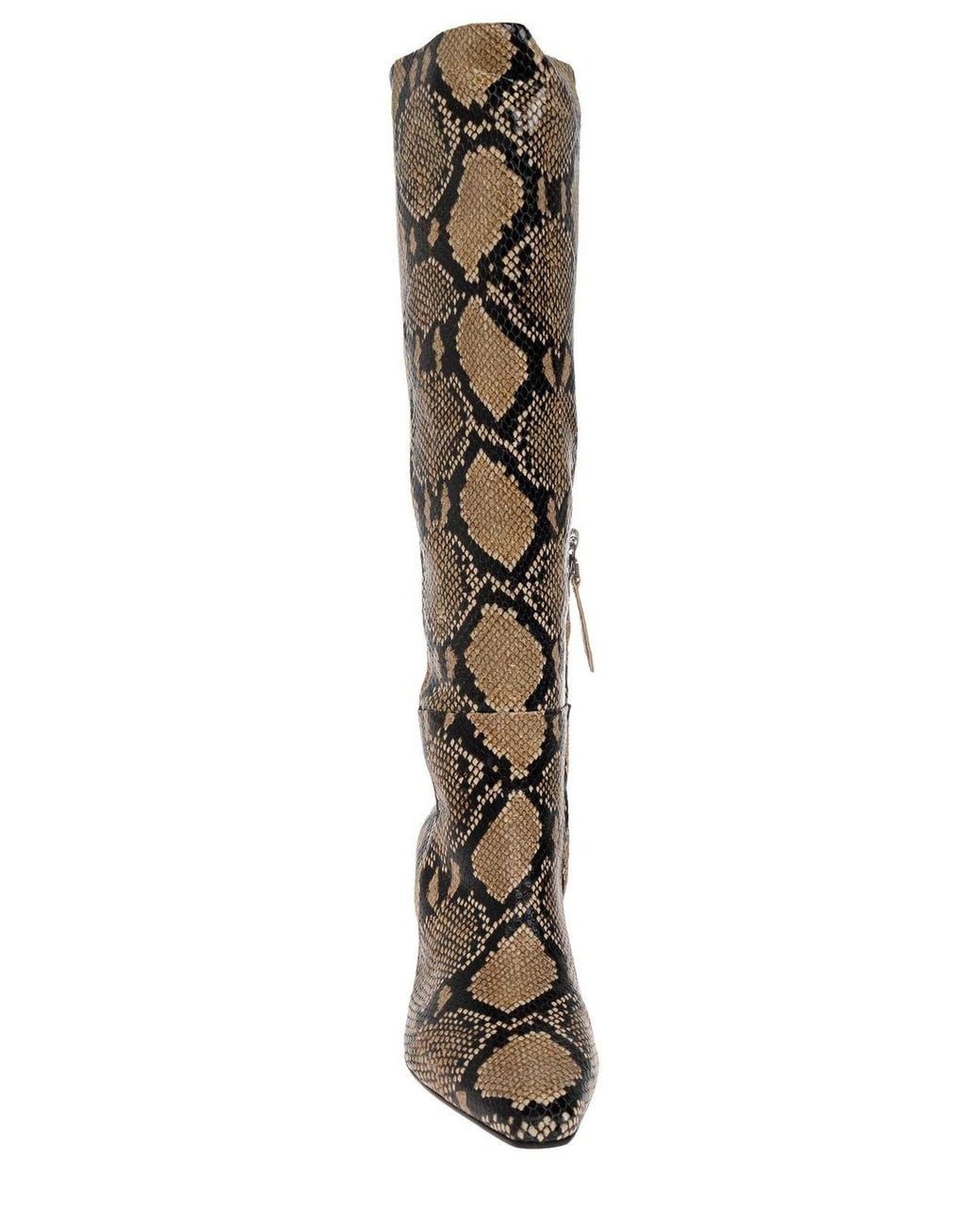 Aeyde Brown Silva Patterned Heeled Boots