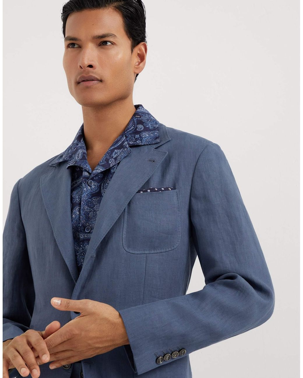 ジャケット BRUNELLO CUCINELLI LINEN SINGLE-BREASTED JACKET Brunello Cucinelli Cotton Linen Twill Single-Breasted Blazer