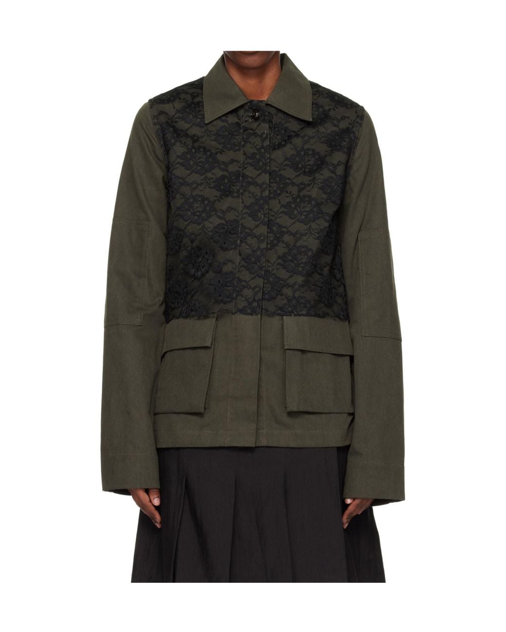 Our Legacy Black Split Collar Casual Jacket