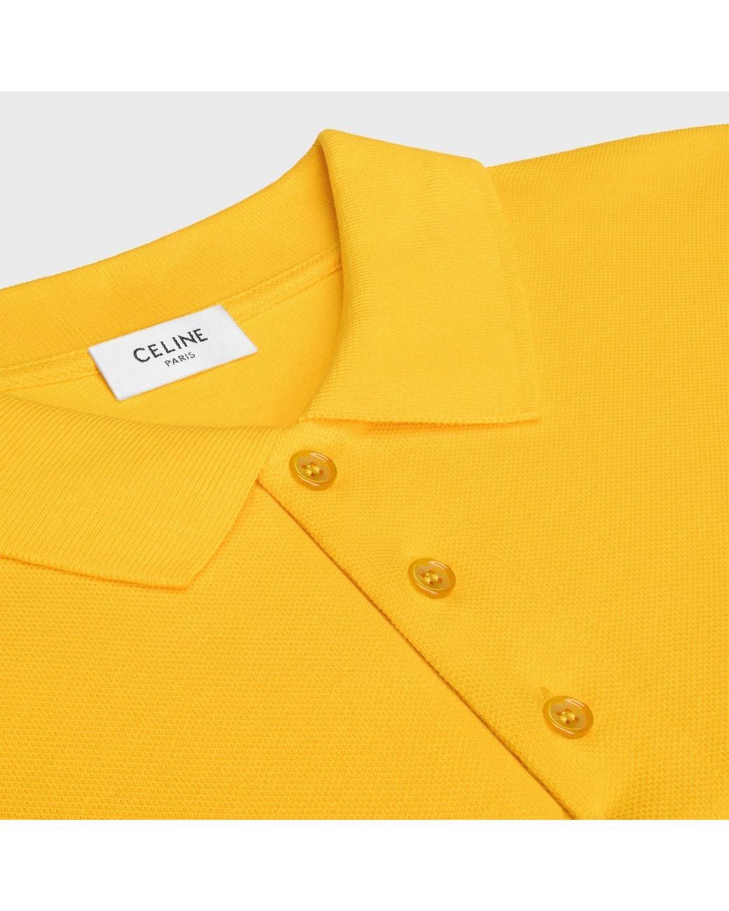 Céline Yellow Polo Shirt for men