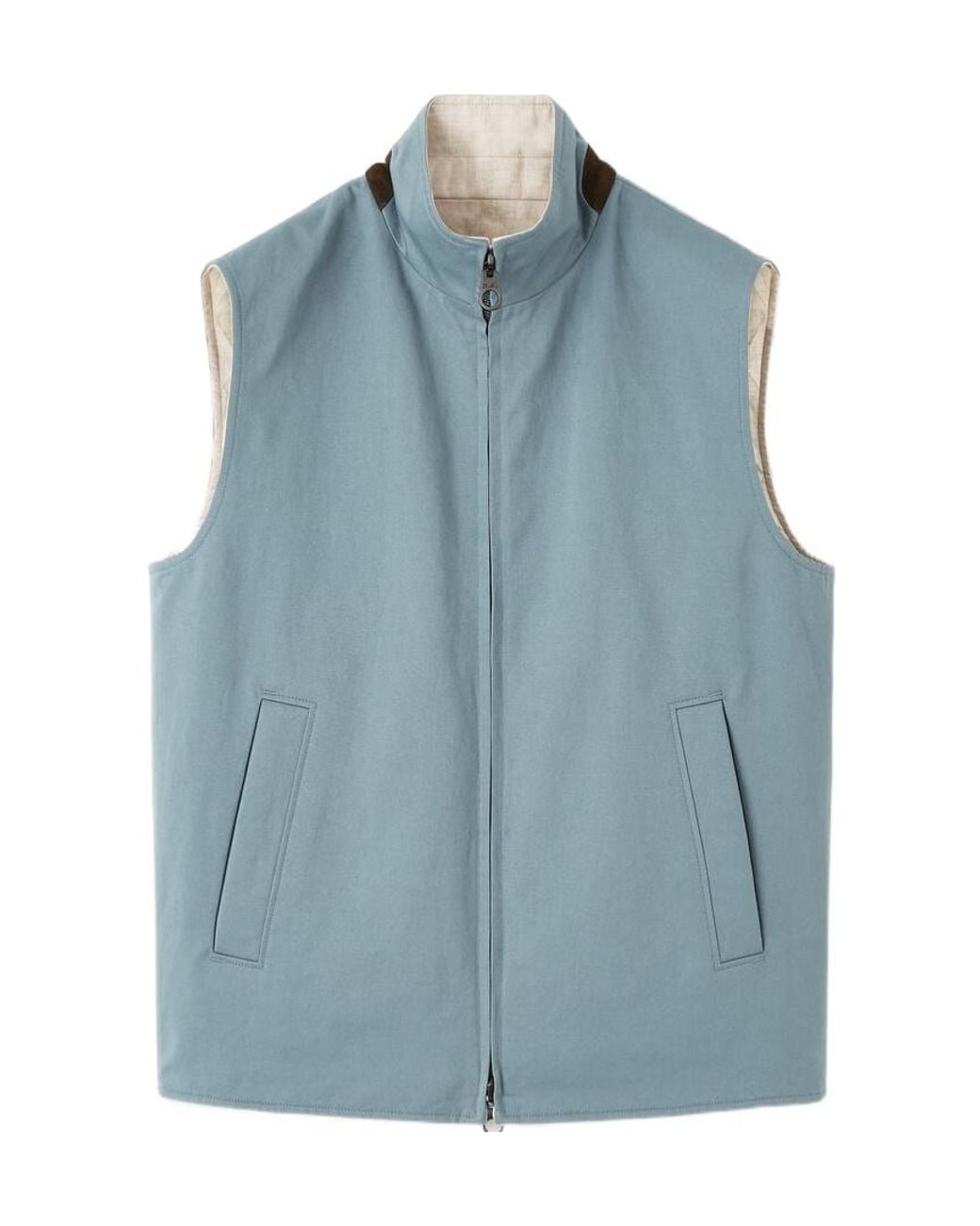 Loro Piana Blue Grian Vest for men