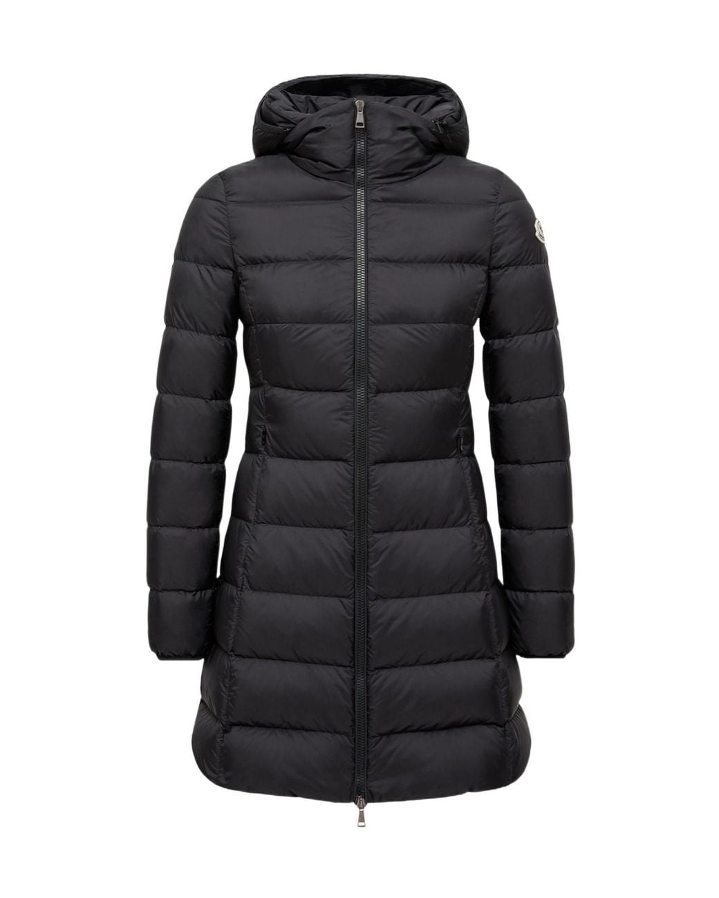 Moncler Black Gie Hooded Long Down Jacket